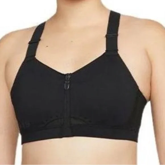 Nike Dri-FIT Alpha Womens High Support Padded Zip-Front L Sports Bra C-E Cup EUC - Picture 3 of 16